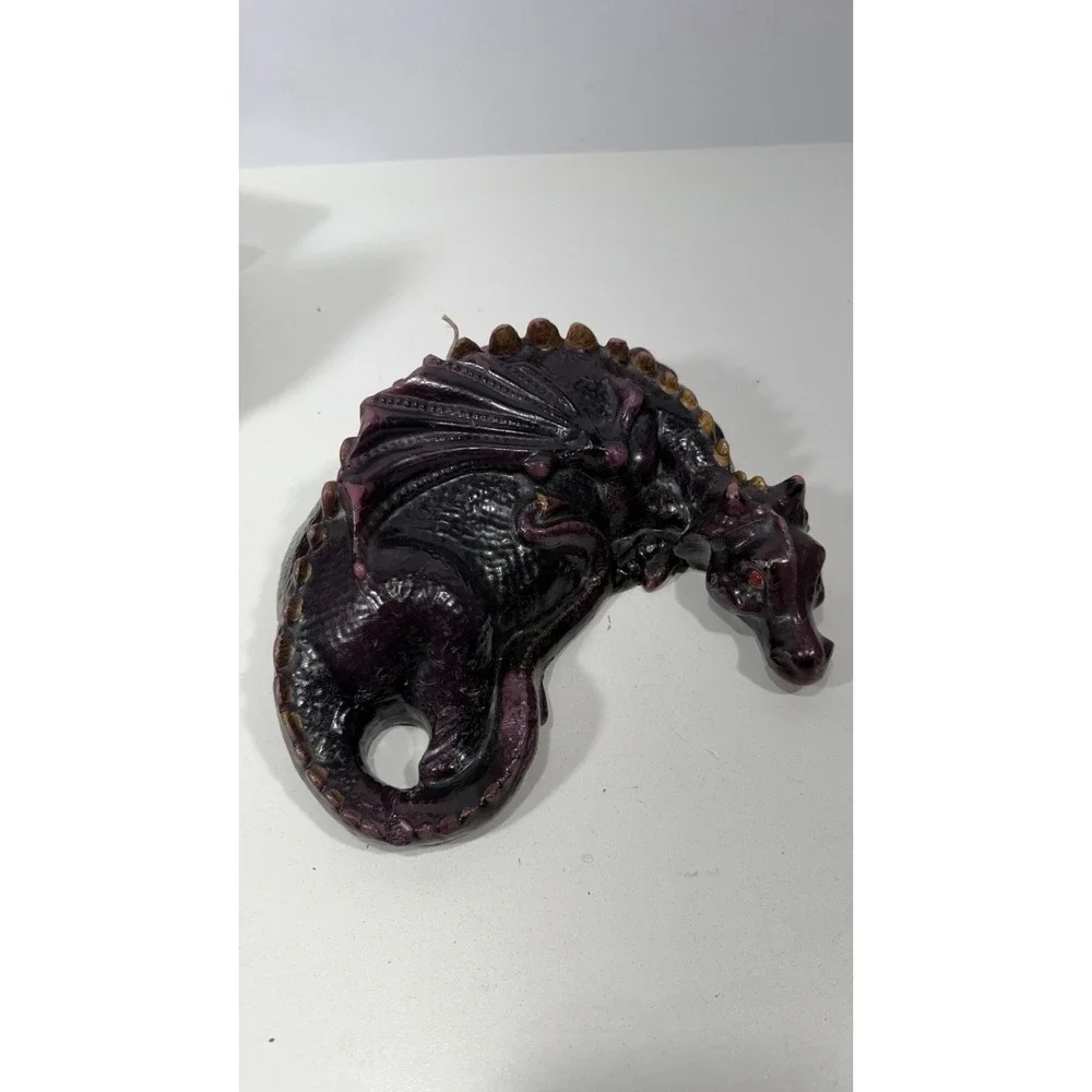 Puff the Magic Dragon Purple Candle 10